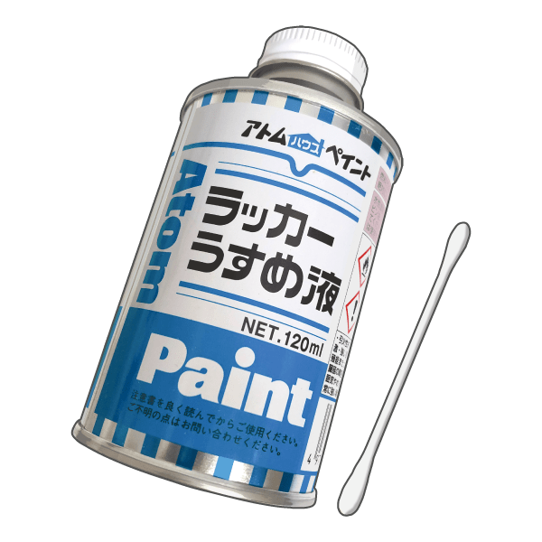 Lacquer thinner＆Cotton swab